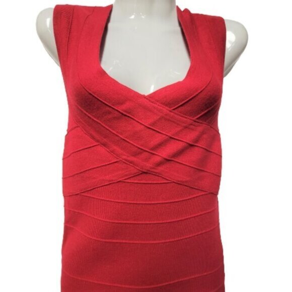 SPICY sugar body con figure hugging bandage red dress size M size L size XL - - Picture 10 of 12